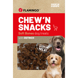 Flamingo ChewN Snack Meaty Autruche - лакомство за куче с щраусово месо 150 гр