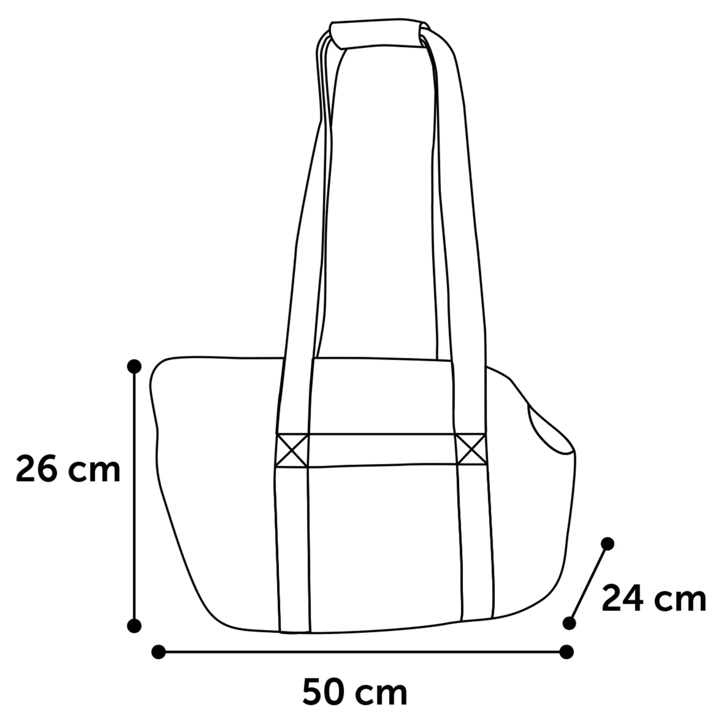 Flamingo Carrying Bag Pookie - луксозна мека чанта 50 / 24 / 26 см