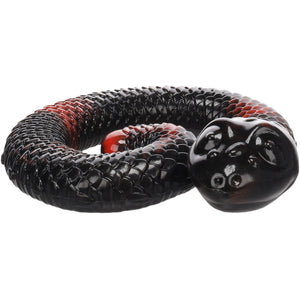 Flamingo Toy Sneaky Snake - играчка за лакомства от термопластичен каучук 17 / 16,2 / 4,3 см, червена