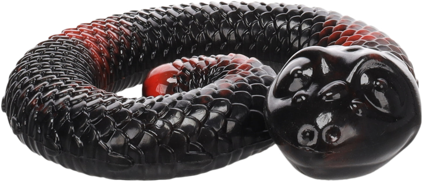 Flamingo Toy Sneaky Snake - играчка за лакомства от термопластичен каучук 17 / 16,2 / 4,3 см, червена