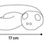 Flamingo Toy Sneaky Snake - играчка за лакомства от термопластичен каучук 17 / 16,2 / 4,3 см, червена