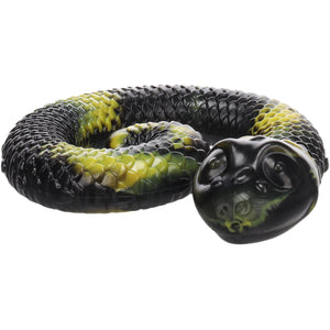 Flamingo Toy Sneaky Snake - играчка за лакомства от термопластичен каучук 17 / 16,2 / 4,3 см, жълта