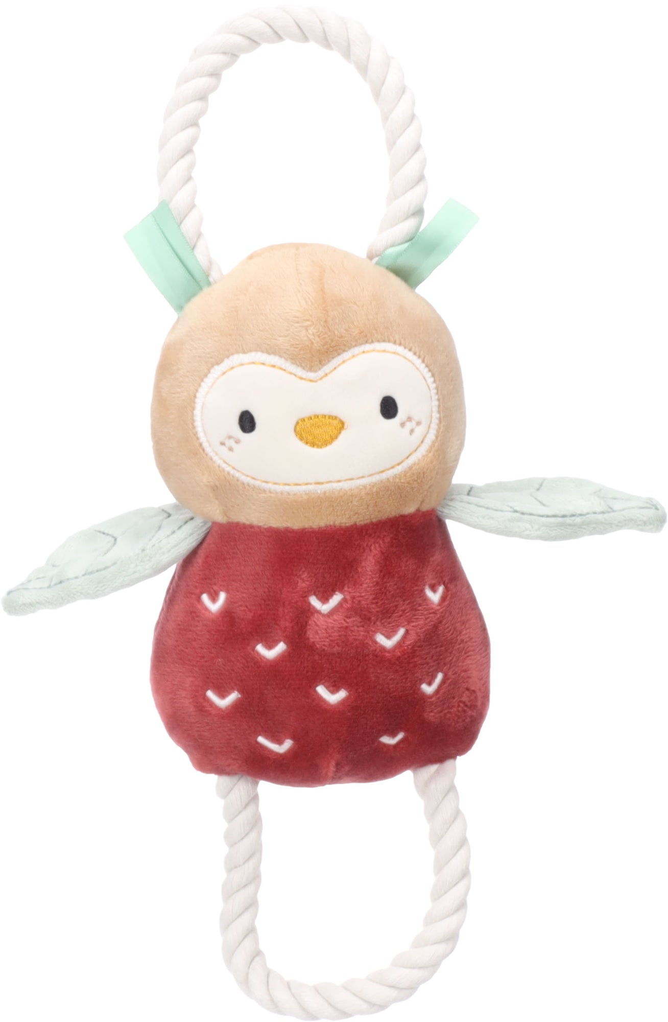 Flamingo Toy Puppy Phoebe Owl with Rope - плюшена играчка с въже за куче 20 / 7,5 / 38 см