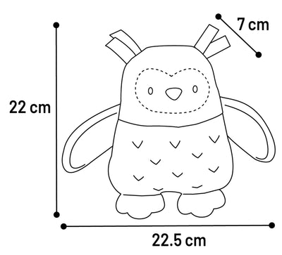 Flamingo Toy Puppy Phoebe Owl - плюшена играчка за куче 22,5 / 7 / 22 см