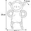 Flamingo Toy Puppy Kobe Sheep - плюшена играчка за куче 16,5 / 8 / 25 см