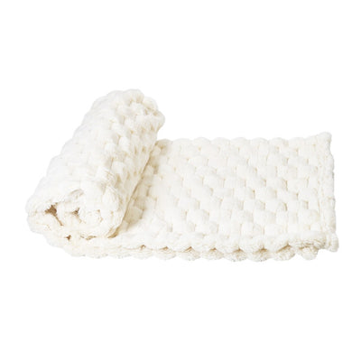 Nobby Fleece Plaid Diamond - одеало за куче 100 / 150 см, бял