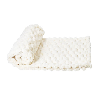 Nobby Fleece Plaid Diamond - одеало за куче 100 / 150 см, бял