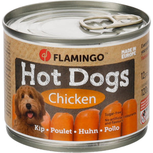 Flamingo Snacks Cocktail mini Sausages with Chicken - лакомства за куче с пилешко 120 гр