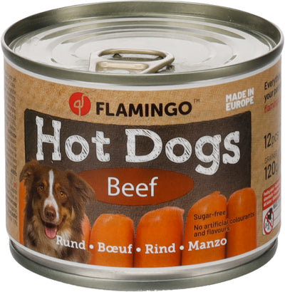 Flamingo Snacks Cocktail mini Sausages with Beef - лакомства за куче с говеждо 120 гр