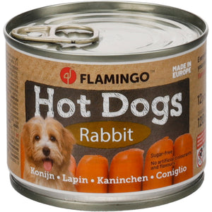 Flamingo Snacks Cocktail mini Sausages with Rabbit - лакомства за куче с заешко 120 гр