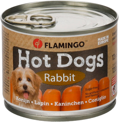 Flamingo Snacks Cocktail mini Sausages with Rabbit - лакомства за куче с заешко 120 гр