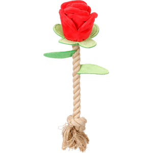 Flamingo Toy Rozie Rose with Rope - играчка за куче 14 / 10 / 30 см