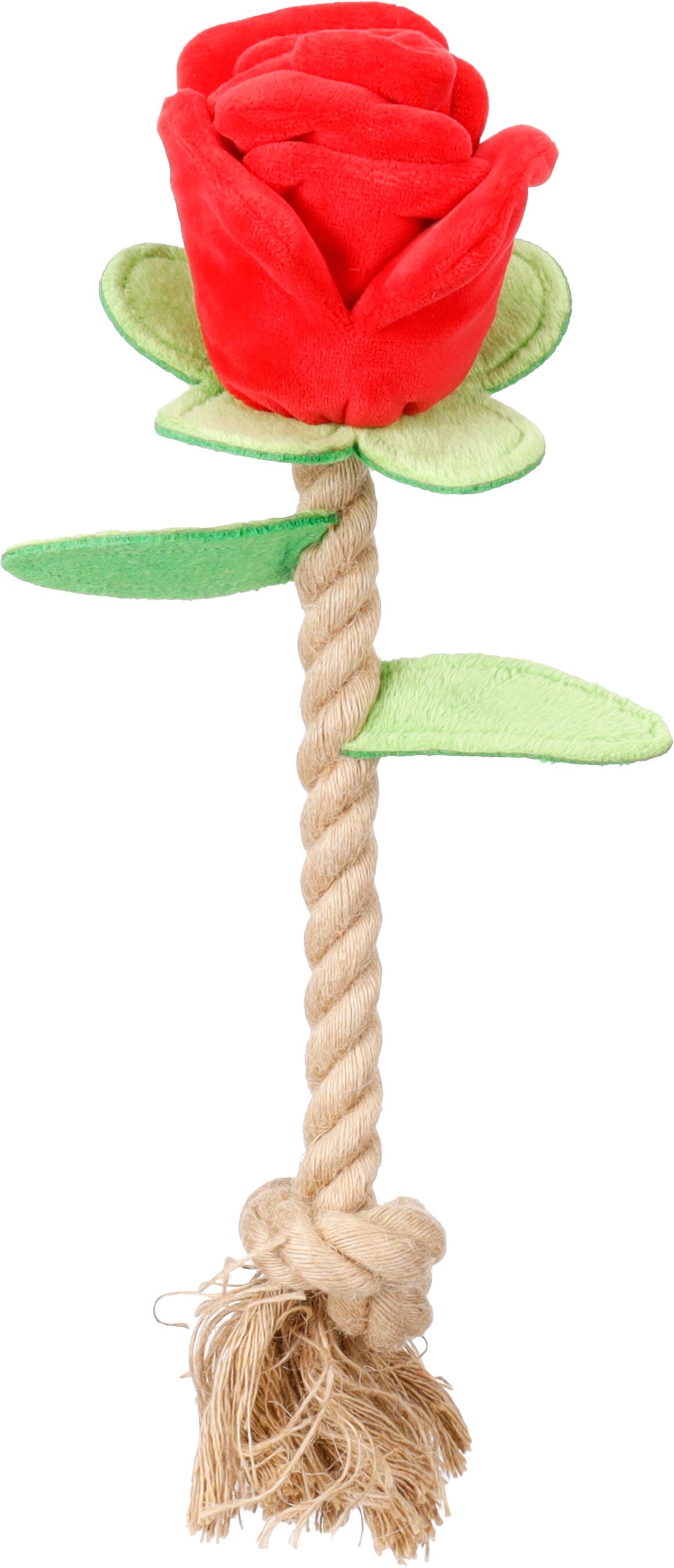 Flamingo Toy Rozie Rose with Rope - играчка за куче 14 / 10 / 30 см