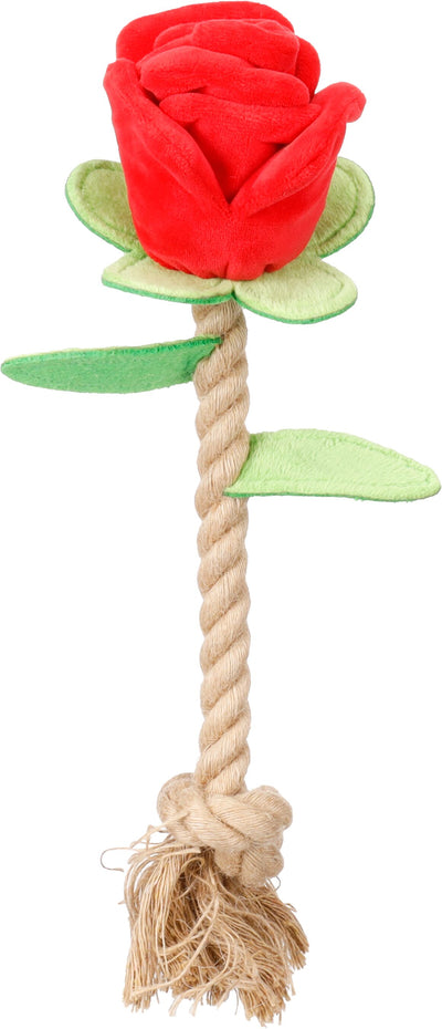 Flamingo Toy Rozie Rose with Rope - играчка за куче 14 / 10 / 30 см