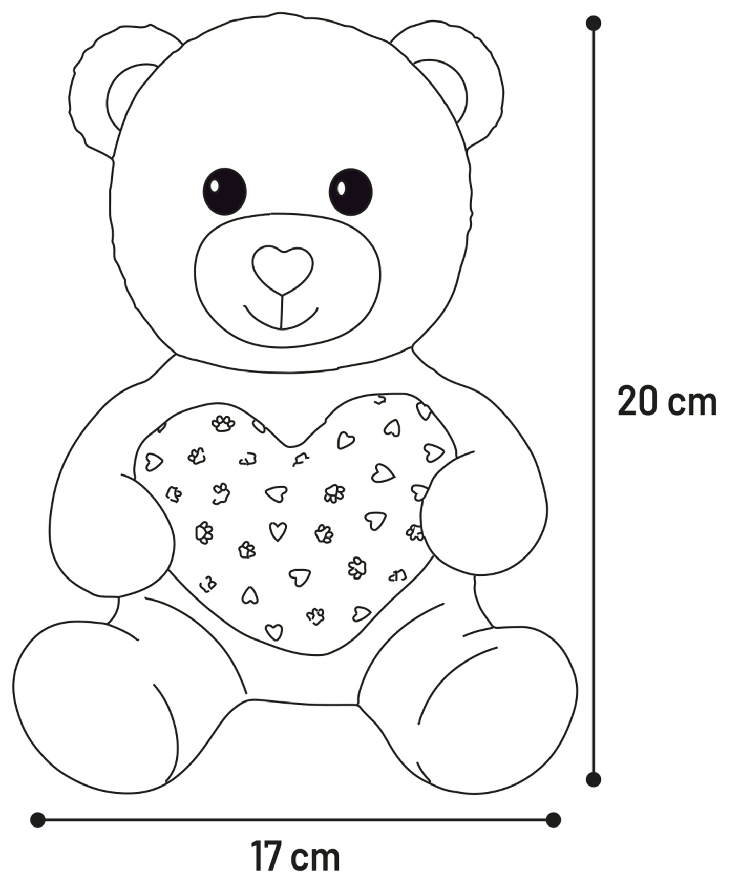 Flamingo Toy Lief Bear - играчка за куче 17 / 15 / 20 см