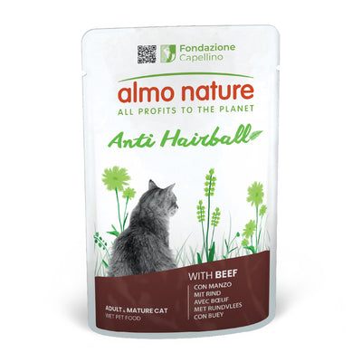 Almo Nature Holistic Functional Anti Hairball with Beef - пауч за котки против образуване на космени топки с говеждо месо 70 гр