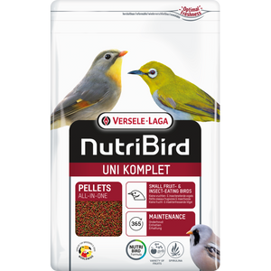 Versele Laga Nutribird Uni Komplet - пълноценна храна за дребни насекомоядни и плодоядни птици 1 кг