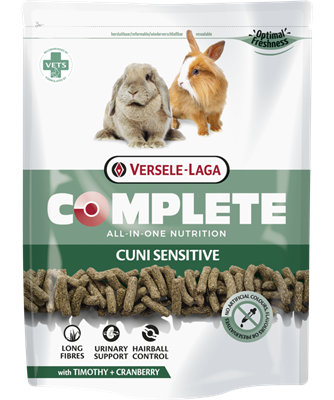 Versele Laga Complete Cuni Sensitive - за зайчета с намалена физическа активност