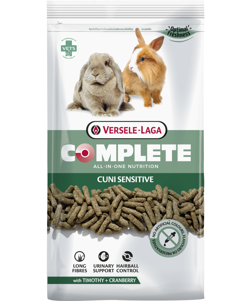 Versele Laga Complete Cuni Sensitive - за зайчета с намалена физическа активност