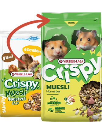 Versele Laga Crispy Muesli Hamster - пълноценна храна за хамстери 750 гр