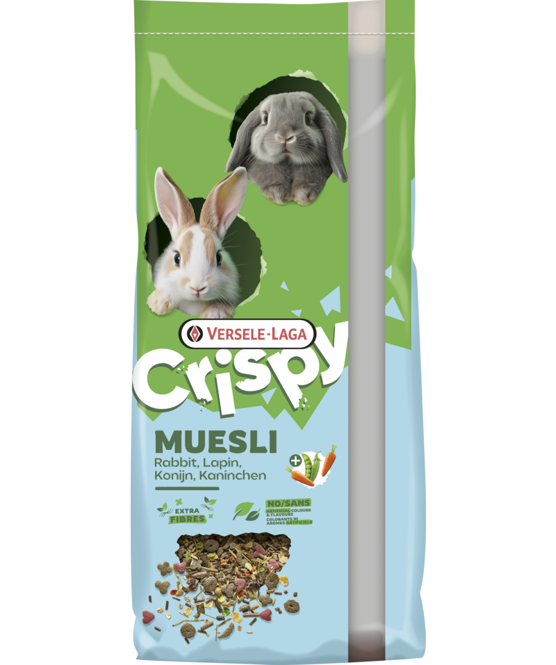 Versele Laga Crispy Muesli Rabbit - пълноценна храна за декоративни зайци