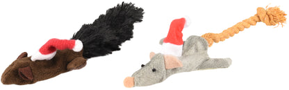 Flamingo Christmas Toy Mouse -  плючена играчка 2 бр