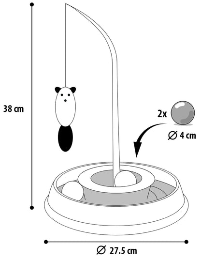 Flamingo CT Tibo Circuit Round - играчка въдица 27,5 / 27,5 / 38 см