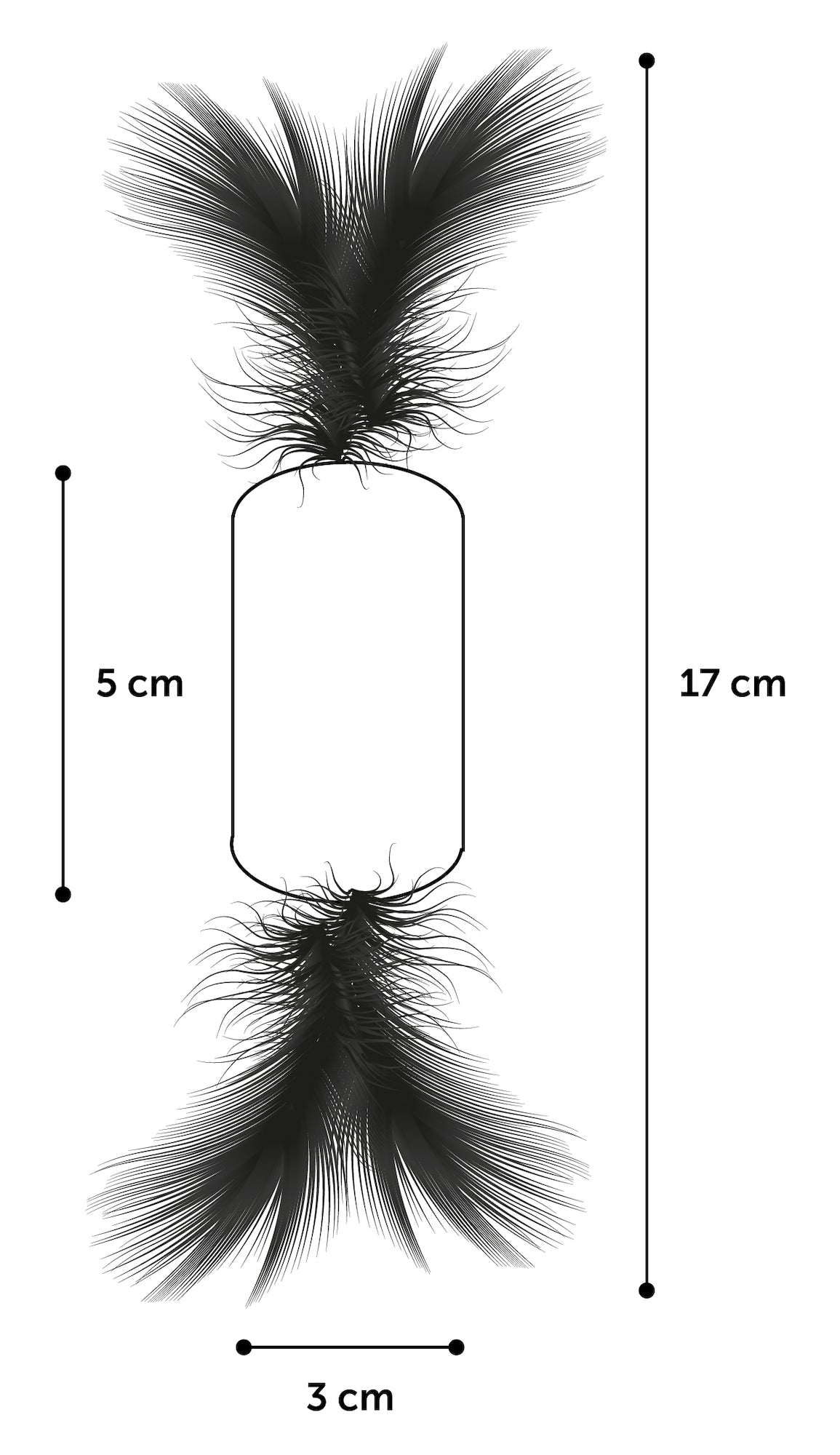 Flamingo Shuka Roll Feather - играчка за котка 5 см