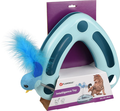 Flamingo Toy Felicia Ball Тrack with Ball Turquoise - играчка за котки