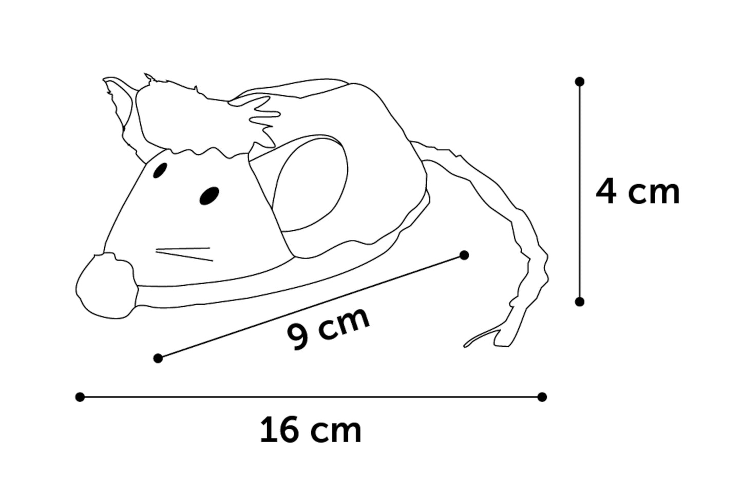 Flamingo Electronic toy Natura Delight Mouse - играчка за котка 16 см