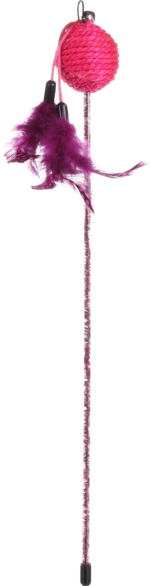 Flamingo Glitty Dangler with ball - въдица за котки 42 см