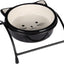 Flamingo Feeding and drinking bowl & Stand Ansu Black & White - купичка със стойка 12,5 / 4 см, 230 мл