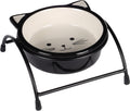 Flamingo Feeding and drinking bowl & Stand Ansu Black & White - купичка със стойка 12,5 / 4 см, 230 мл