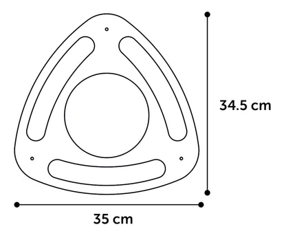 Flamingo Scratching Toy Densi Triangle with Ball Brown - котешка драскалка 35 / 34,5 / 4,5 см