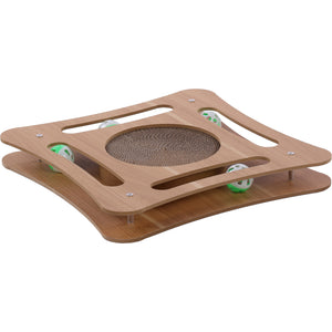 Flamingo Scratching toy Densi Square with Ball Brown - котешка драскалка 35 / 35 / 4,5 см