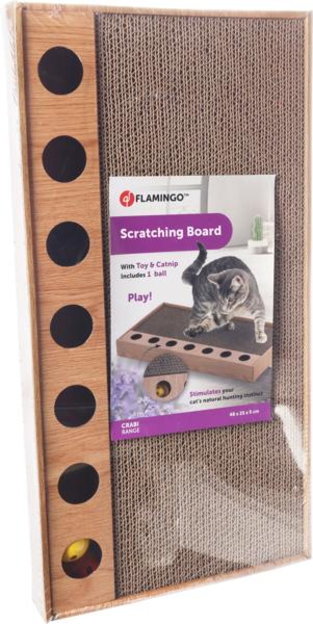 Flamingo Scratching Toy Crabi Rectangle - котешка драскалка 48 / 25 / 5 см