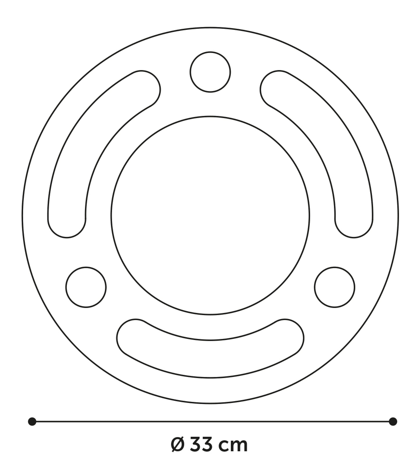 Flamingo Scratching Toy Crabi Circle 6 Holes - драскалка за котки 33 / 5.5 см