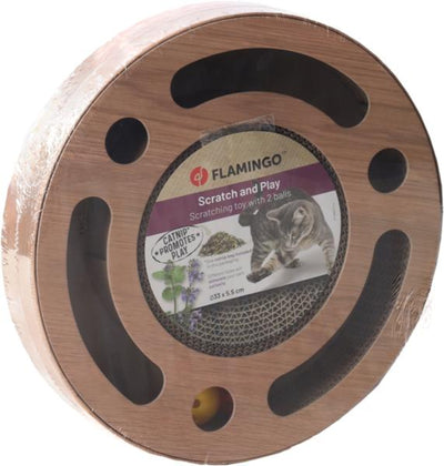 Flamingo Scratching Toy Crabi Circle 6 Holes - драскалка за котки 33 / 5.5 см