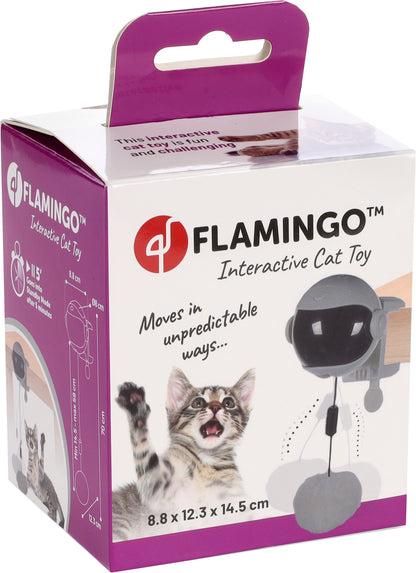 Flamingo Electronic Toy Yoyo Dark Grey- електронна играчка за котки 8,8 / 12,3 / 14,5 см