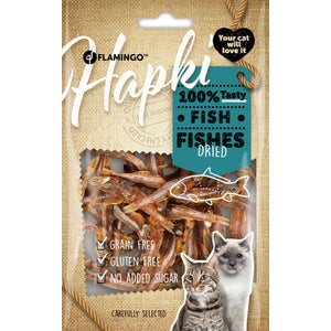 Flamingo Hapki Dried Fish - лакомства за котка от сушена риба 50 гр