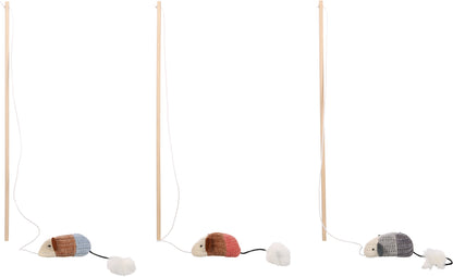 Flamingo Blaro dangler with mouse - въдица за котки 45 см