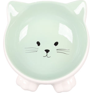 Flamingo Feeding and Drinking bowl Puzi - купичка за котки, зелена, 125 мл