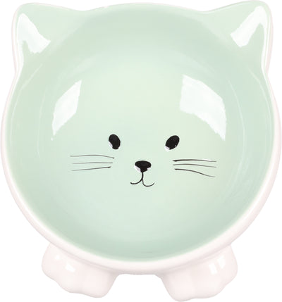 Flamingo Feeding and Drinking bowl Puzi - купичка за котки, зелена, 125 мл