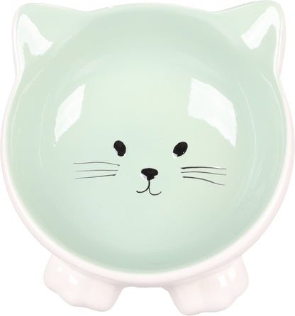 Flamingo Feeding and Drinking bowl Puzi - купичка за котки, зелена, 125 мл
