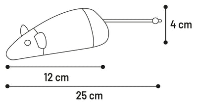 Flamingo Korra Mouse - котешка играчка 12 / 4,7 / 4 см