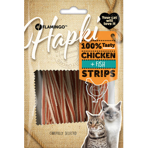Flamingo Hapki Sushi Strips with Chicken and Fish - лакомство за котка с пилешко и риба 50 гр