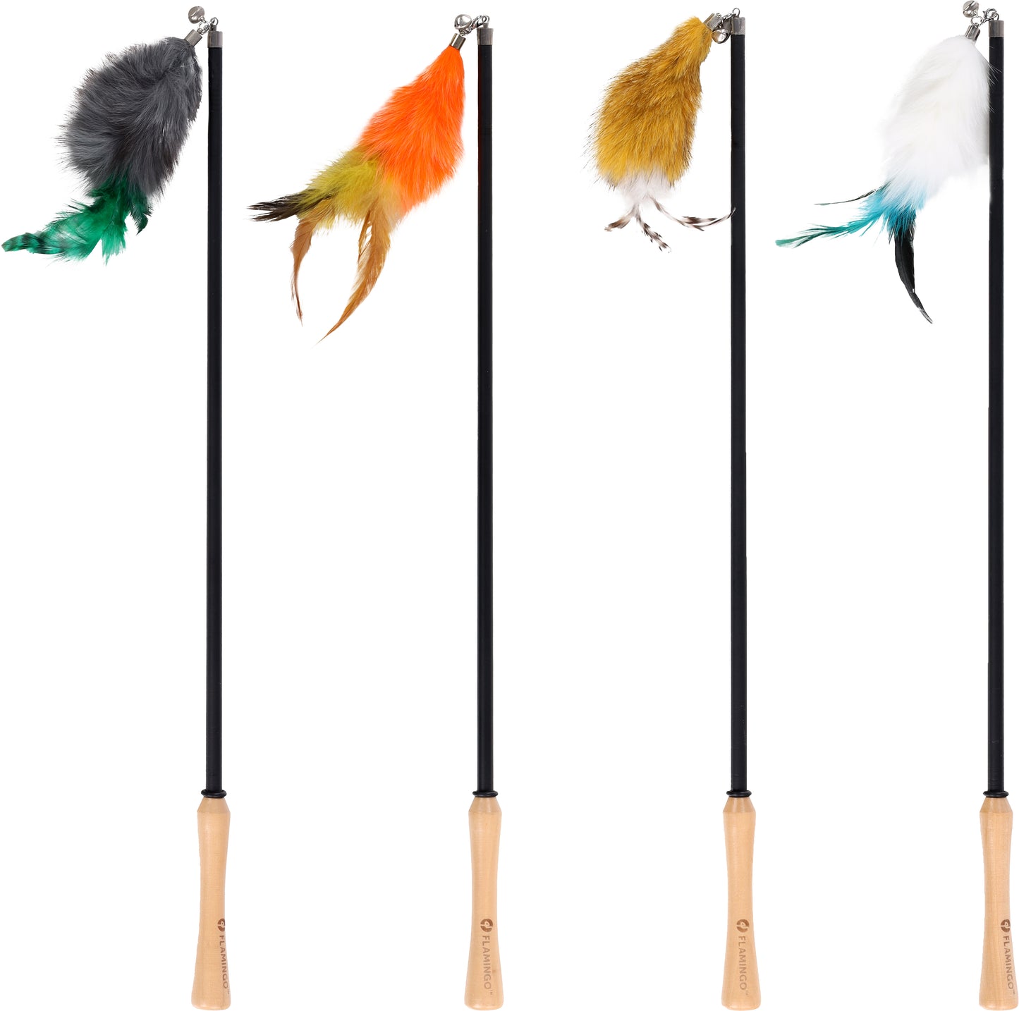 Flamingo Toy Nouk Dangler - въдица за котки 61-142 / 17,5 / 6 см