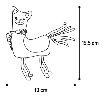 Flamingo Toy Robla Alpaca - играчка за котки 10 / 3,3 / 15,5 см
