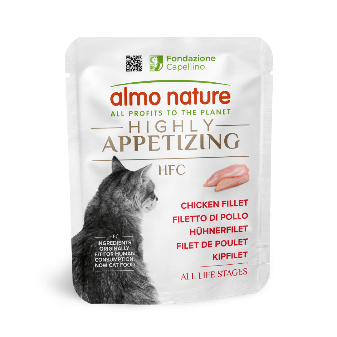 Almo Nature HFC Highly Appetizing Chicken Fillet - пауч за котки с пилешко 50 гр