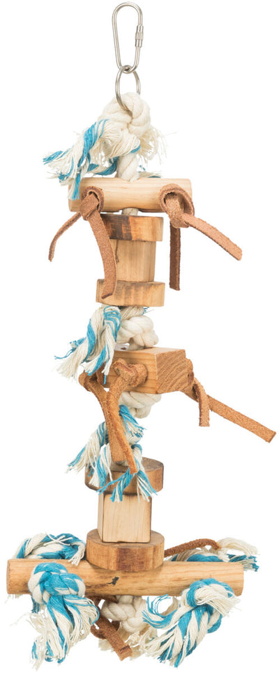 Trixie Wooden Toy on Rope - играчка за птици 35 см